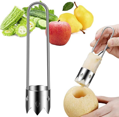 Red Bell Pepper Seed Corer, 2024 Upgraded Stainless Steel Fruite Corer Red Bell Peppers Cutter Pepper Seed Remover Tool,Bell Pepper Corer Tool for Vegetables Fruit Corer Kitchen Gadget (1pc)