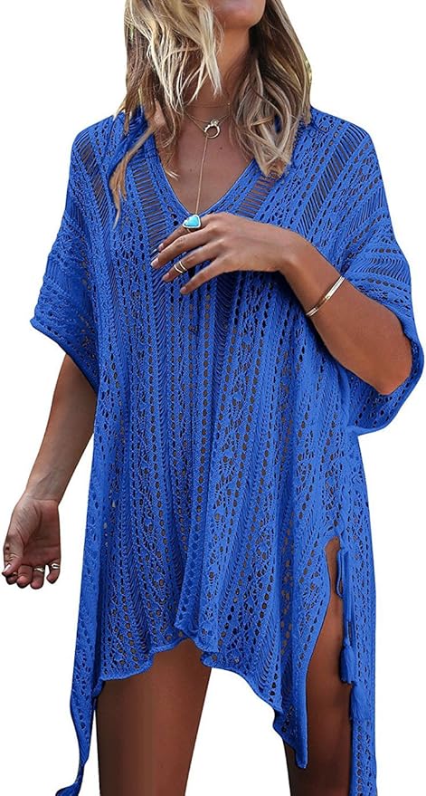 HARHAY Women's Summer Swimsuit Bikini 2023 Beach Swimwear Crochet Cover up